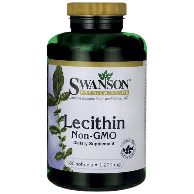 Lecithin Non-GMO 1200 mg 180 Gel capsules - Nutra Best Europe