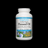Certified Organic Flaxseed Oil - 180 Gel capsules - Nutra Best Europe