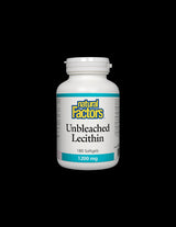 Unbleached Lecithin 1200 mg - 180 Gel capsules - Nutra Best Europe