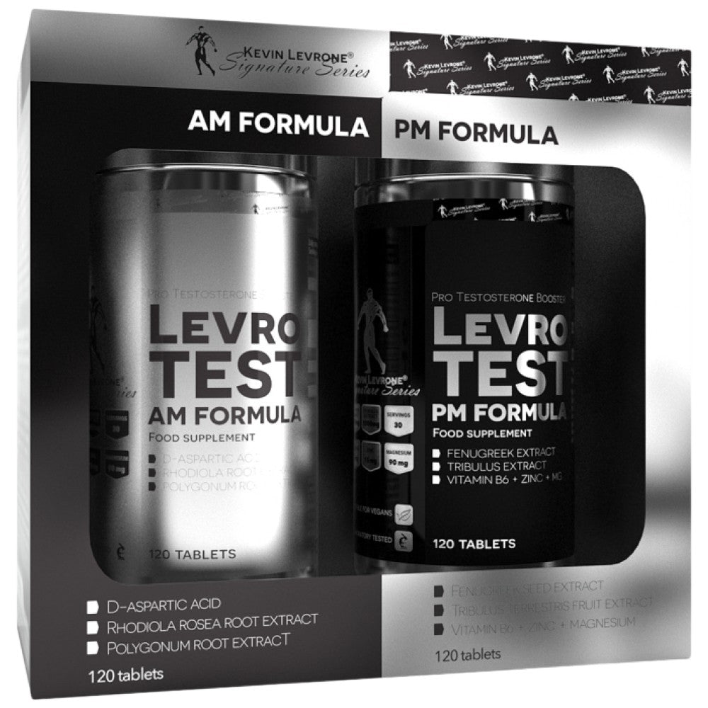 LevroTEST AM/PM Formula - 2 x 120 Tablets - Nutra Best Europe