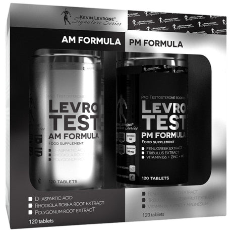LevroTEST AM/PM Formula - 2 x 120 Tablets - Nutra Best Europe