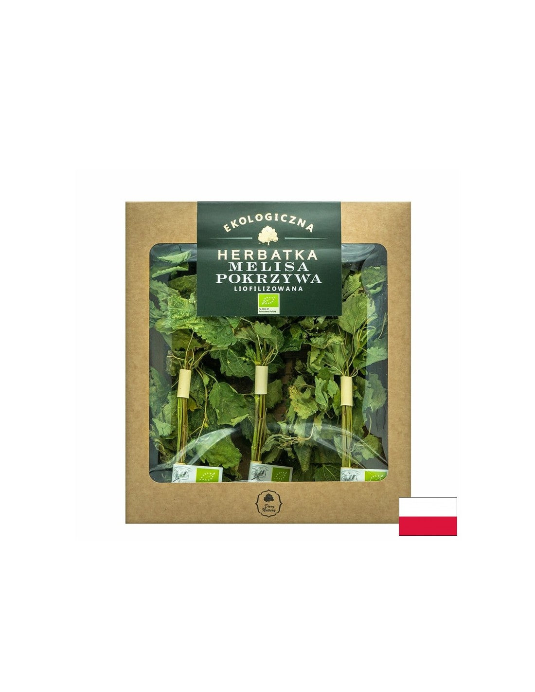 Lyophilized nettle and lemon balm tea Bio, 5 sticks x 1.5 g Dary Natury - Nutra Best Europe