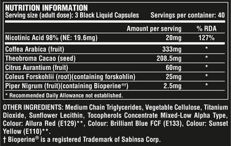 Lipo 6 Black 120 capsules - Nutra Best Europe