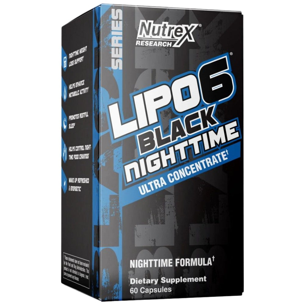 Lipo 6 Black Nighttime UC | Fat Burner + Sleep Aid 60 capsules - Nutra Best Europe
