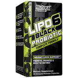 Lipo 6 Black Probiotic | Complete Formula with Prebiotic + Digestive Enzymes - 30 capsules - Nutra Best Europe
