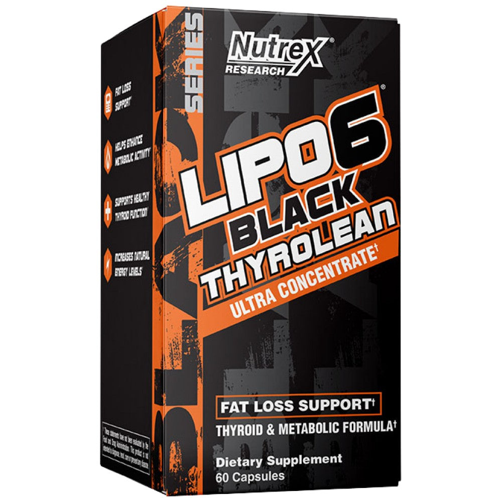 Lipo 6 Black Thyrolean Ultra Concentrate | Thyroid Metabolic Formula - 60 capsules - Nutra Best Europe