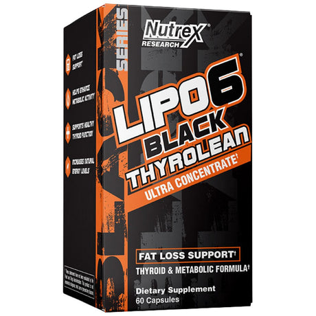 Lipo 6 Black Thyrolean Ultra Concentrate | Thyroid Metabolic Formula - 60 capsules - Nutra Best Europe