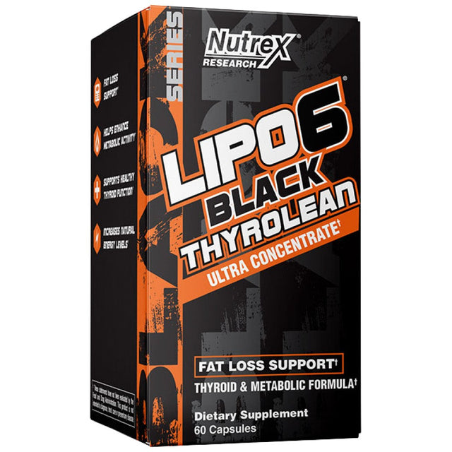 Lipo 6 Black Thyrolean Ultra Concentrate | Thyroid Metabolic Formula - 60 capsules - Nutra Best Europe