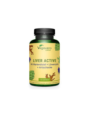 Liver Active Complex/ Herbal mixture for the liver, 90 capsules, 100 Vegan Vegavero - Nutra Best Europe
