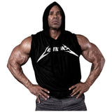 Men's sweatshirt without sleeves / LM Hoodie Sleeveless Black - Nutra Best Europe