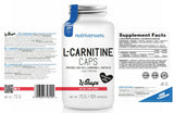 L-Carnitine Caps 500 mg 120 capsules - Nutra Best Europe