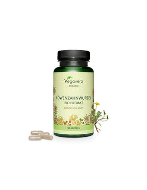 Löwezahnnwurzel Bio Extrakt - Bio dandelion extract, 90 capsules Vegavero - Nutra Best Europe