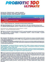 Probiotic 100 Ultimate | LactoSpore® - 60 capsules - Nutra Best Europe