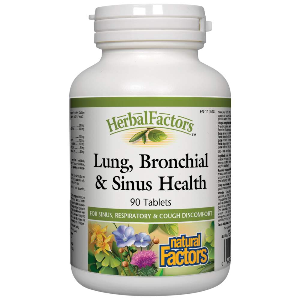 Lung, Bronchial and Sinus Health 650 mg 45 Tablets - Nutra Best Europe