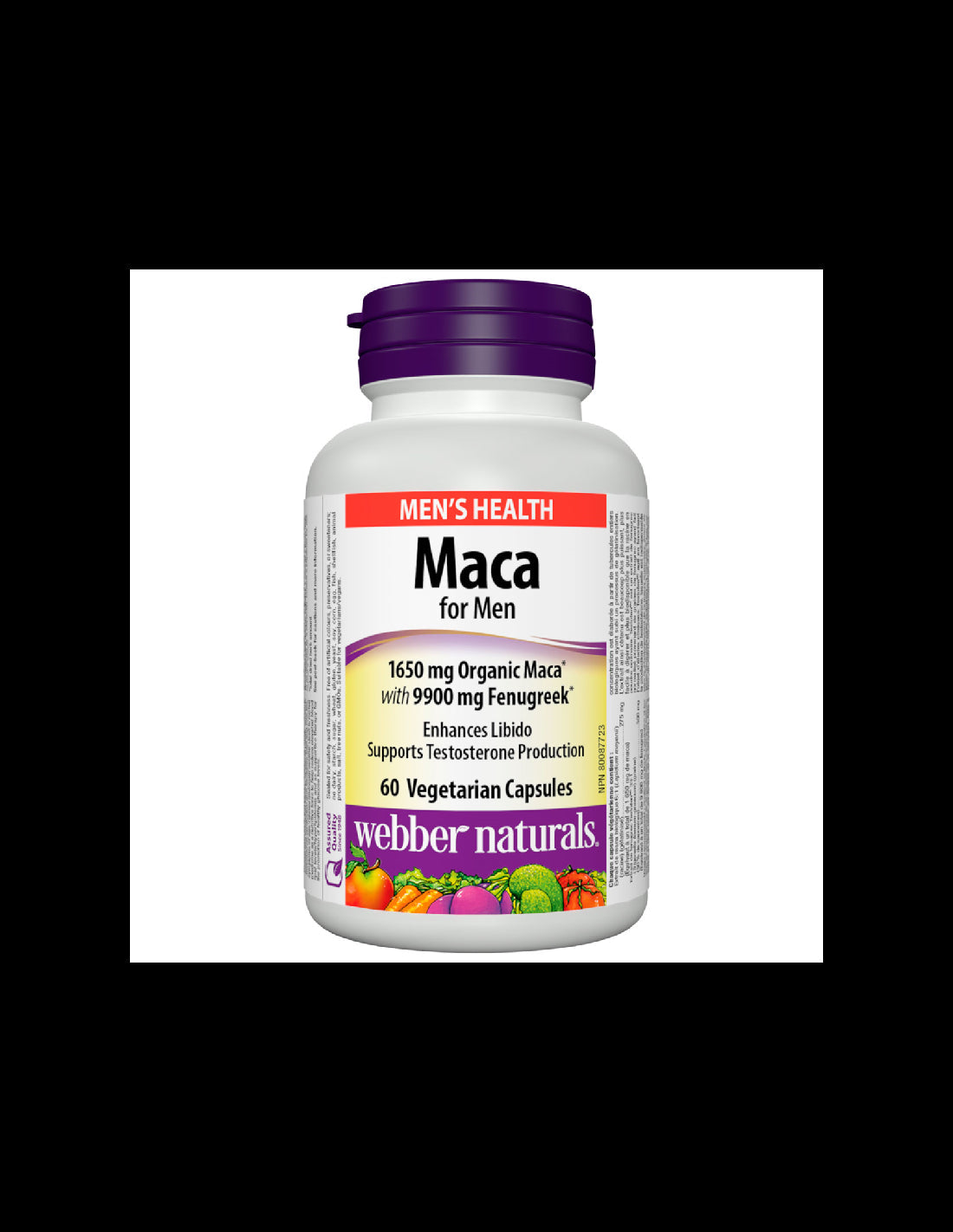 Maca for Men x 60 capsules Webber Naturals - Nutra Best Europe