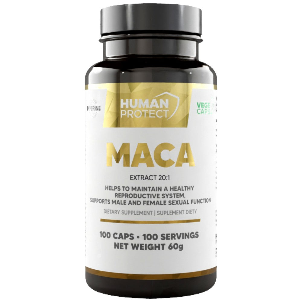Maca 500mg | with Black Pepper Extract - 100 capsules - Nutra Best Europe
