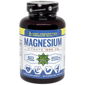 Magnesium Citrate 200 mg - 60 capsules - Nutra Best Europe