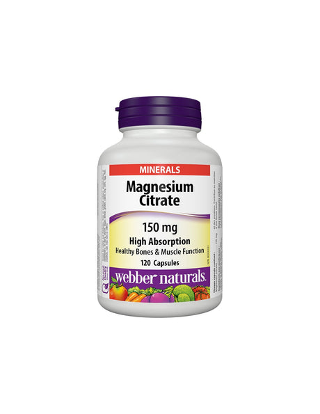 Magnesium Citrate High Absorption - Magnesium citrate with high absorption 150 mg, 120 capsules - Nutra Best Europe