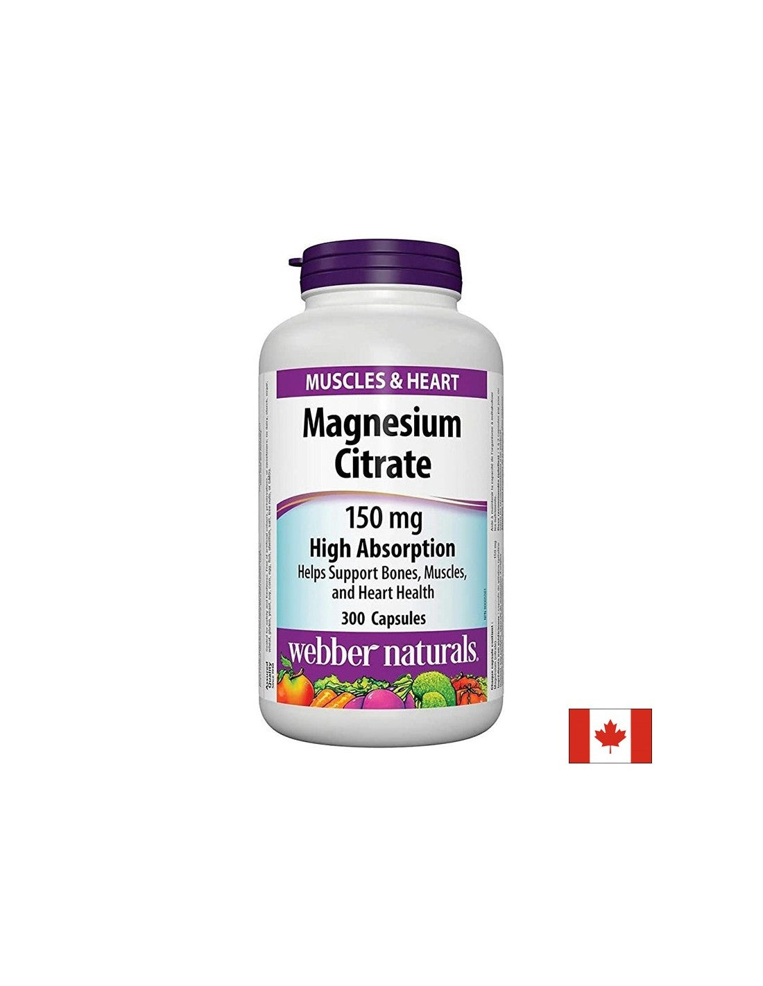 Magnesium Citrate High Absorption - Magnesium citrate with high absorption 150 mg, 300 capsules - Nutra Best Europe