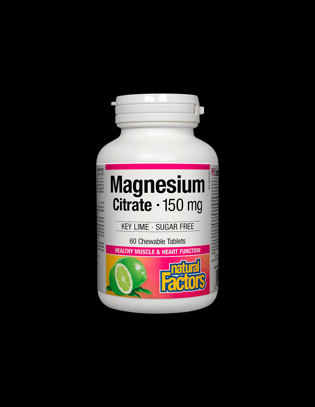 Magnesium Citrate 150 mg - 60 Chewable Tablets - Nutra Best Europe