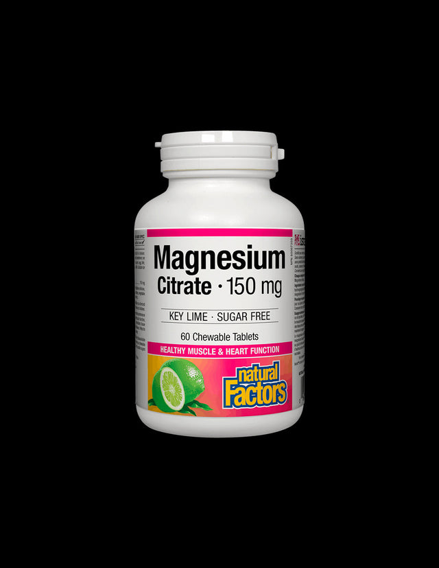Magnesium Citrate 150 mg - 60 Chewable Tablets - Nutra Best Europe