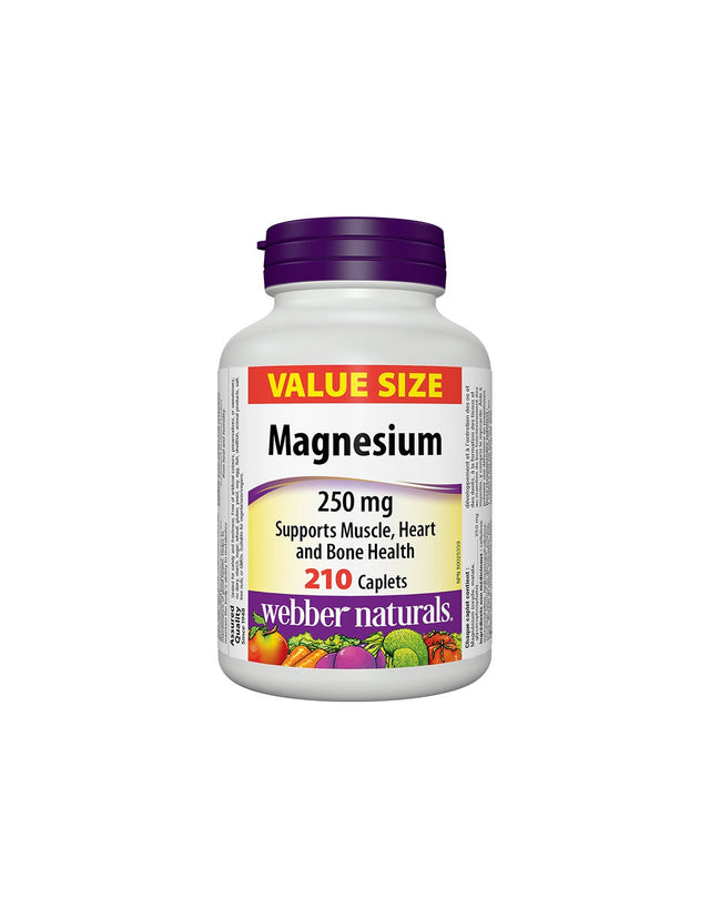 Magnesium - Magnesium (oxide, malate, glycerophosphate) 250 mg, 210 caplets - Nutra Best Europe