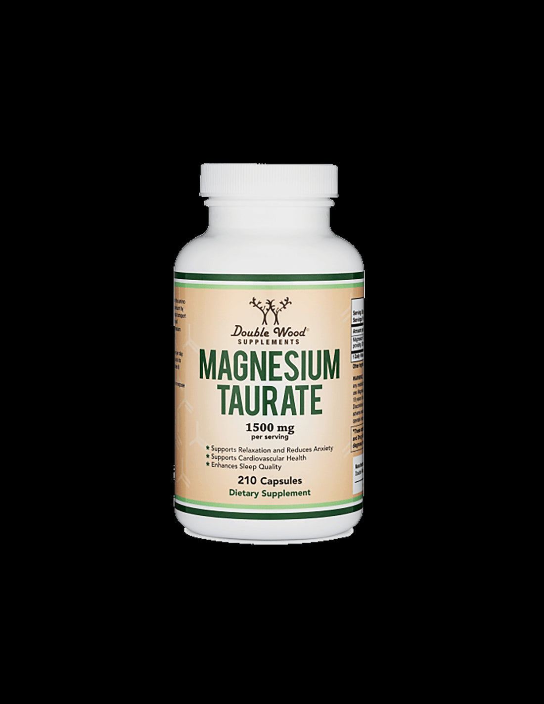 Magnesium taurate/ Magnesium taurate, 210 capsules Double Wood - Nutra Best Europe