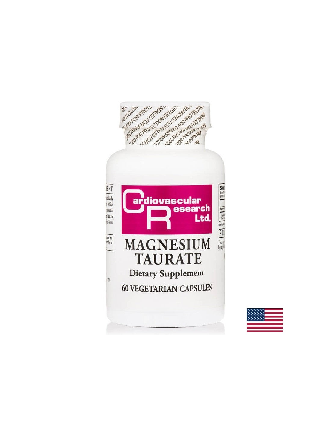 Magnesium (Taurate) - Nervous system, cardiovascular function, muscle health, 60 capsules - Nutra Best Europe