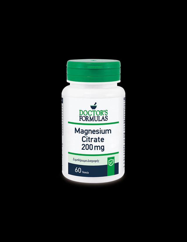 Magnesium (citrate), 200 mg - Magnesium Citrate, 60 tablets Doctor's Formulas - Nutra Best Europe