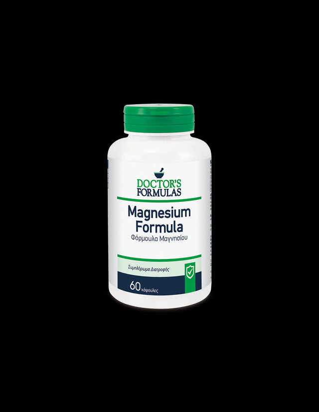 Magnesium Formula (Chelate, Citrate, Oxide) - Muscle and Heart Function, 60V Capsules Doctor's Formulas - Nutra Best Europe