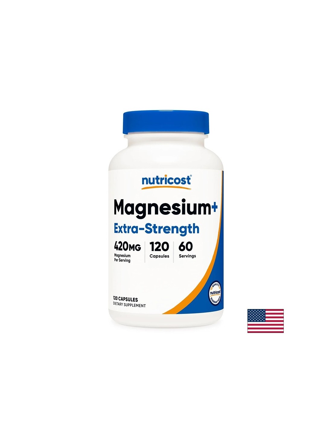 Magnesium+ (oxide + bisglycinate) – High-dose formula for muscle and nervous system support, 210 mg x 120 capsules - Nutra Best Europe