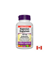 Magnesium Bisglycinate/ Magnesium (bisglycinate) 200 mg x 60 capsules Webber Naturals - Nutra Best Europe