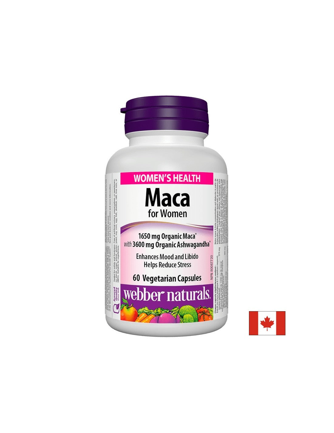 Maca for Women x 60 capsules Webber Naturals - Nutra Best Europe