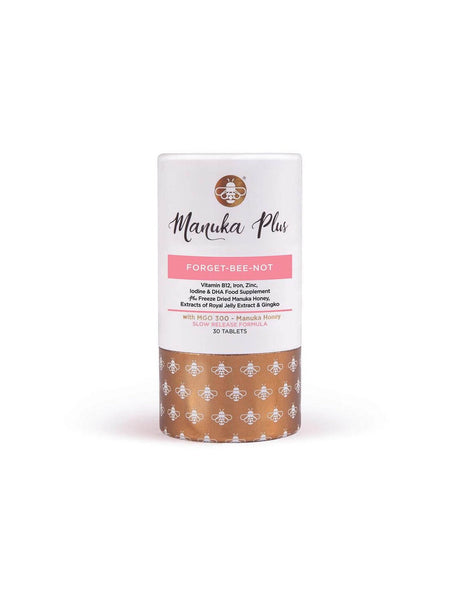Manuka Plus® Forget-Bee-Not / Strong Memory Formula with Manuka Honey, MGO 300, 30 Tablets - Nutra Best Europe