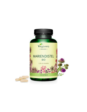 Mariendistel Bio - Organic milk thistle, 120 capsules Vegavero - Nutra Best Europe