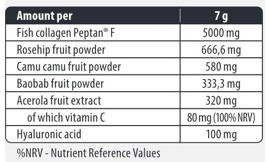 Beauty Marine Collagen / with Superfoods and Hyaluronic Acid - 210 grams - Nutra Best Europe