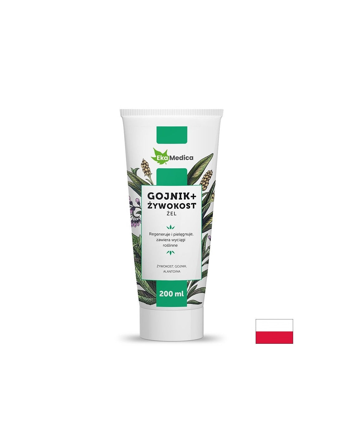 Massage gel with sage tea and black comfrey, 200 ml EkaMedica - Nutra Best Europe