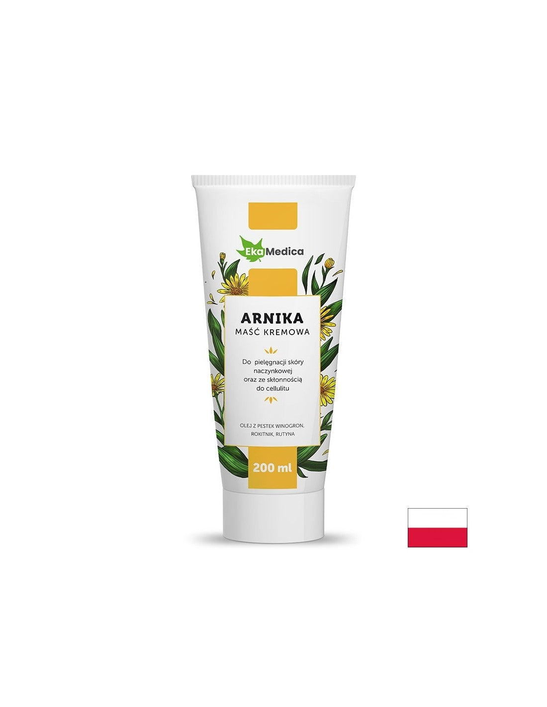 Massage cream with Arnica, 200 ml EkaMedica - Nutra Best Europe