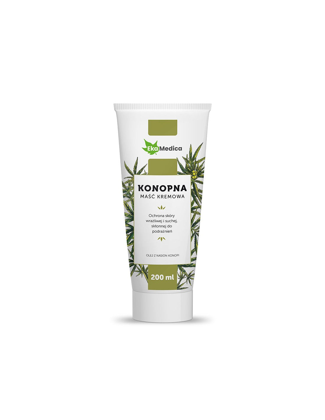 Massage cream with hemp seed oil, 200 ml EkaMedica - Nutra Best Europe