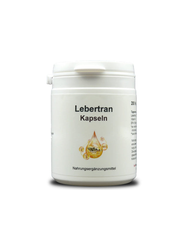 Cod liver oil, 200 capsules - Nutra Best Europe
