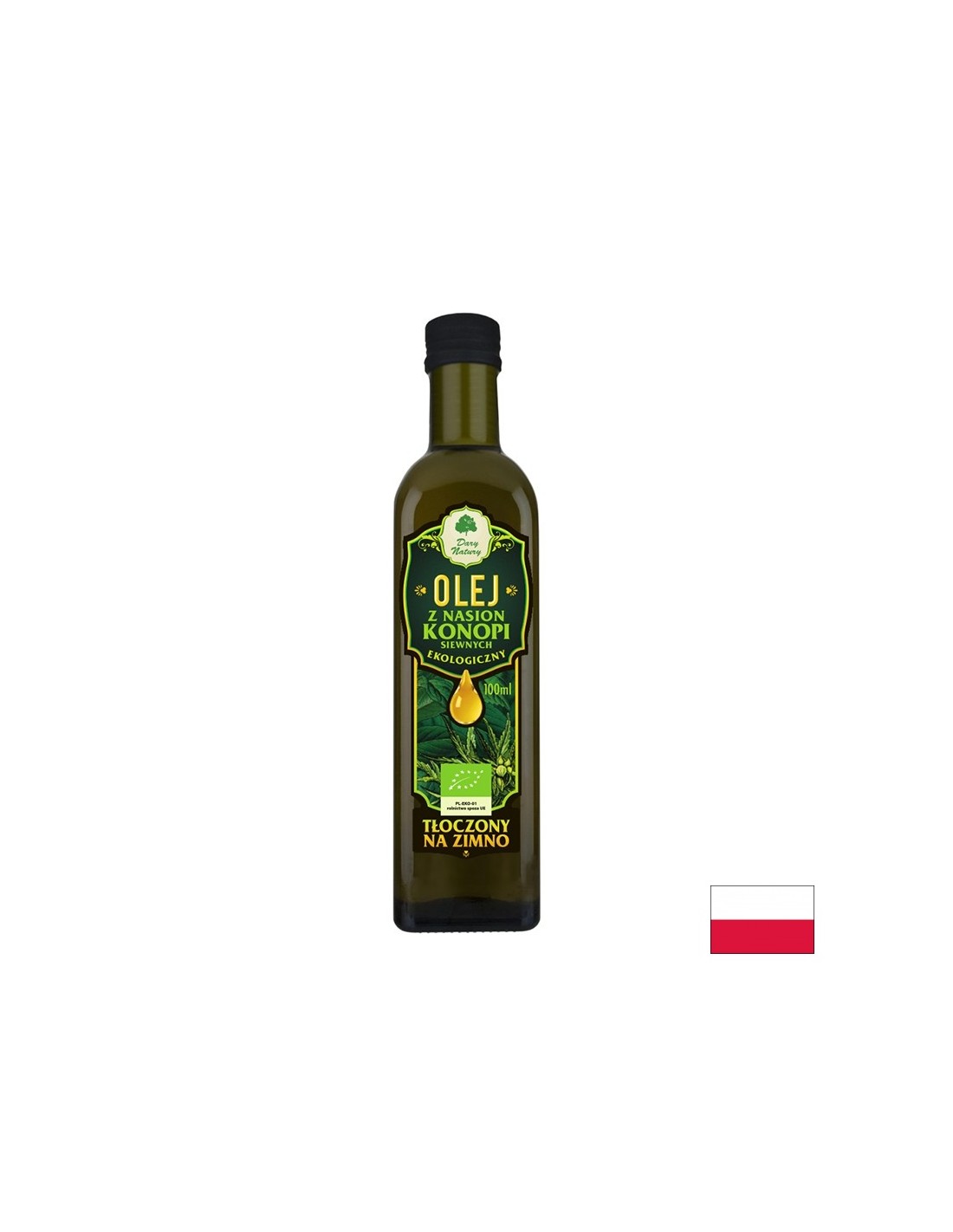 Organic hemp seed oil, 100 ml - Nutra Best Europe