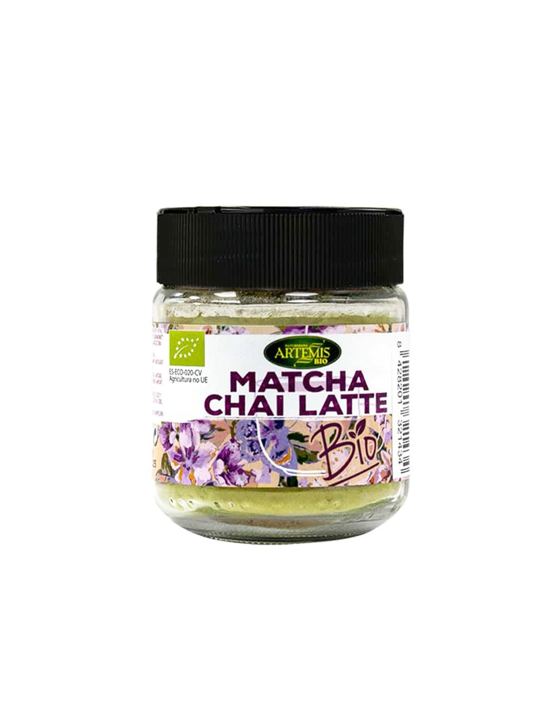 For flavoring drinks - herbal mixture Matcha Chai Latte - With matcha, nutmeg and other organic spices, 60 g, powder - Nutra Best Europe