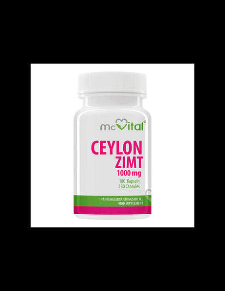 Ceylon Cinnamon - McVital, 180 capsules - Nutra Best Europe