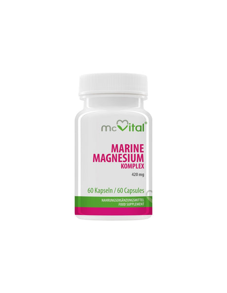 McVital® Marine Magnesium Komplex - Marine magnesium complex 420 mg, 60 capsules Vitabay - Nutra Best Europe