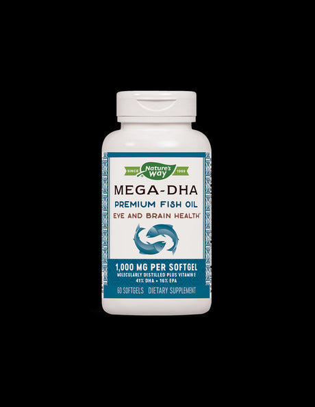 Mega-DHA Fish Oil 1000 mg - 60 capsules - Nutra Best Europe