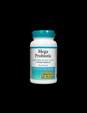Mega Probiotic 12 Billion Active Probiotics - Powder - 75 grams - Nutra Best Europe