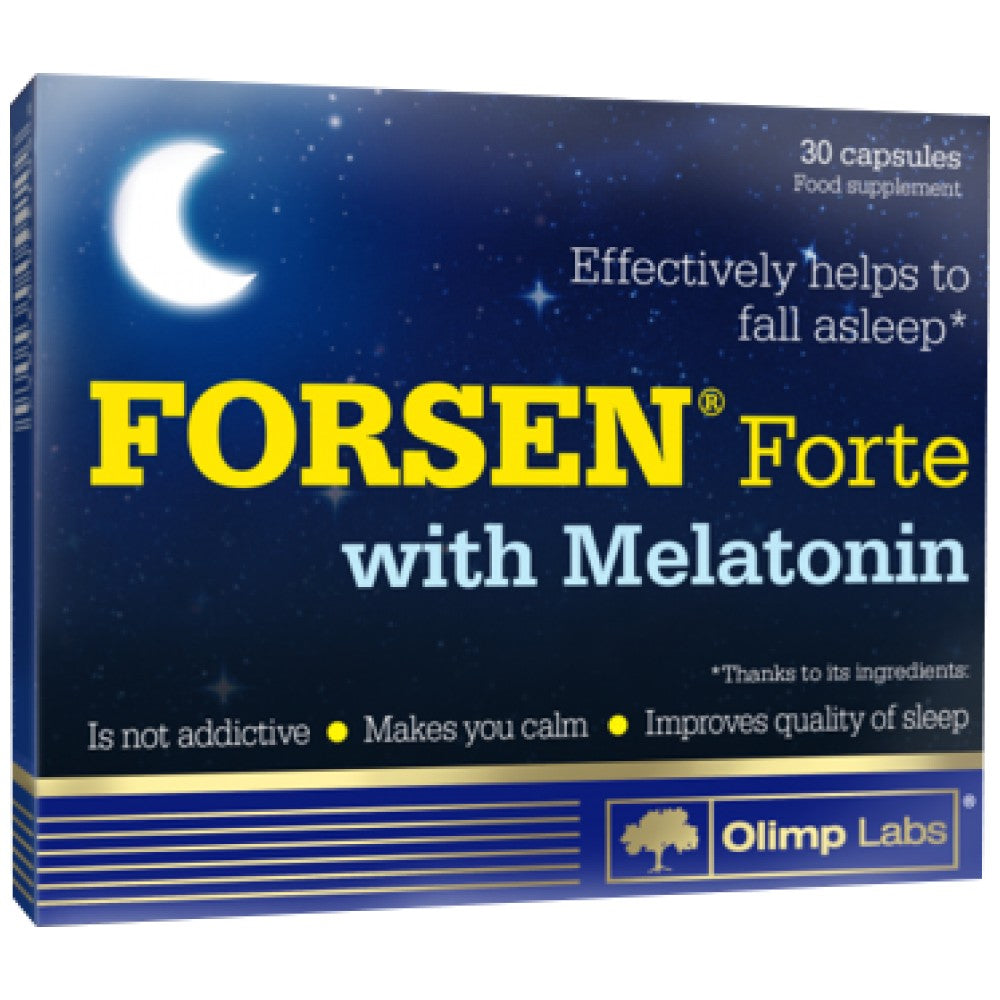 Forsen Forte + Melatonin 1 mg - 30 capsules - Nutra Best Europe