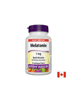 For insomnia - Melatonin 1 mg, 90 sublingual tablets Webber Naturals - Nutra Best Europe