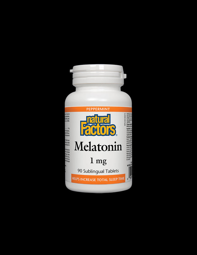 Melatonin 1 mg x 90 sublingual tablets Natural Factors - Nutra Best Europe
