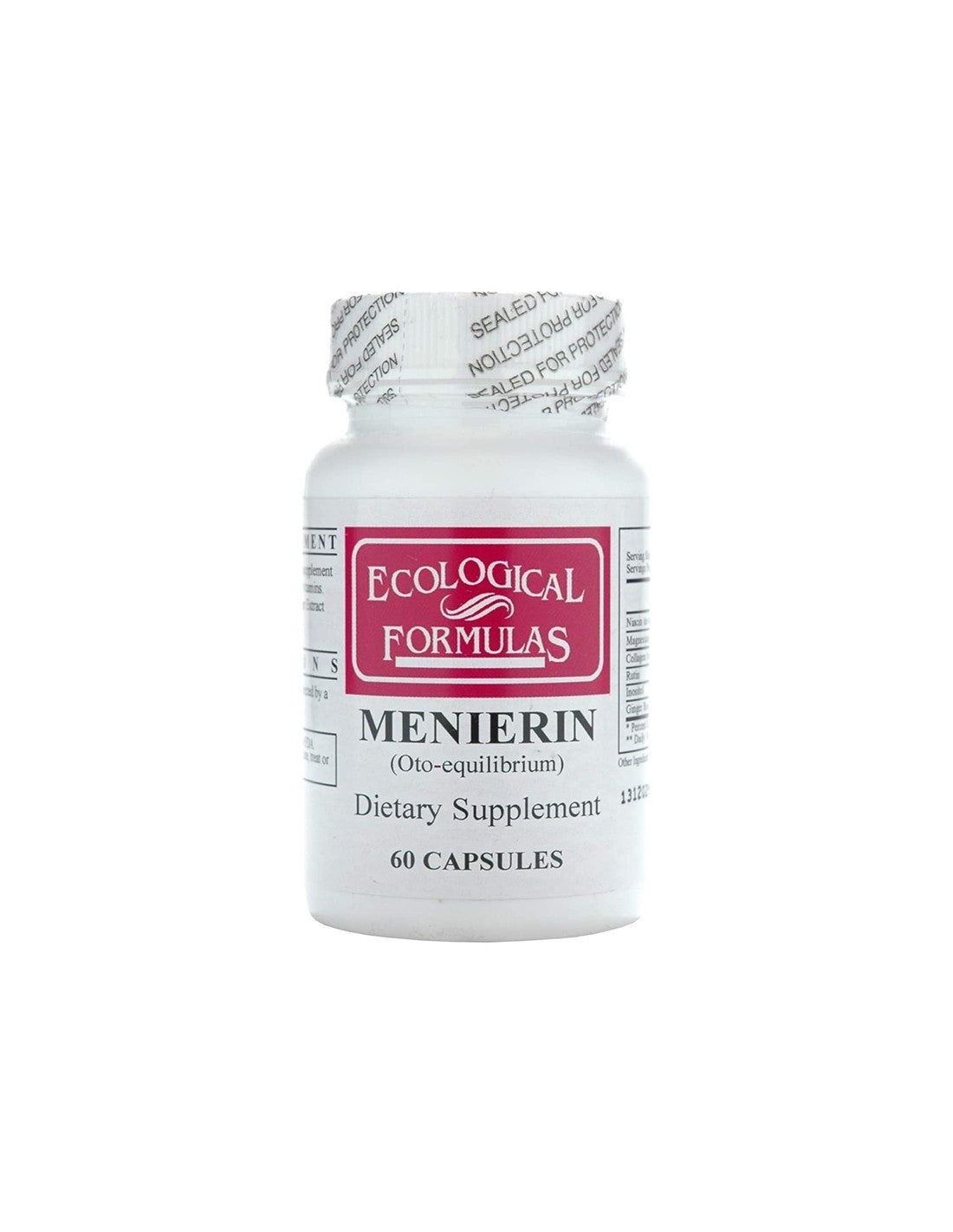 Menierin (Oto-equilibrium) - Menierin, 60 capsules Ecological Formulas - Nutra Best Europe